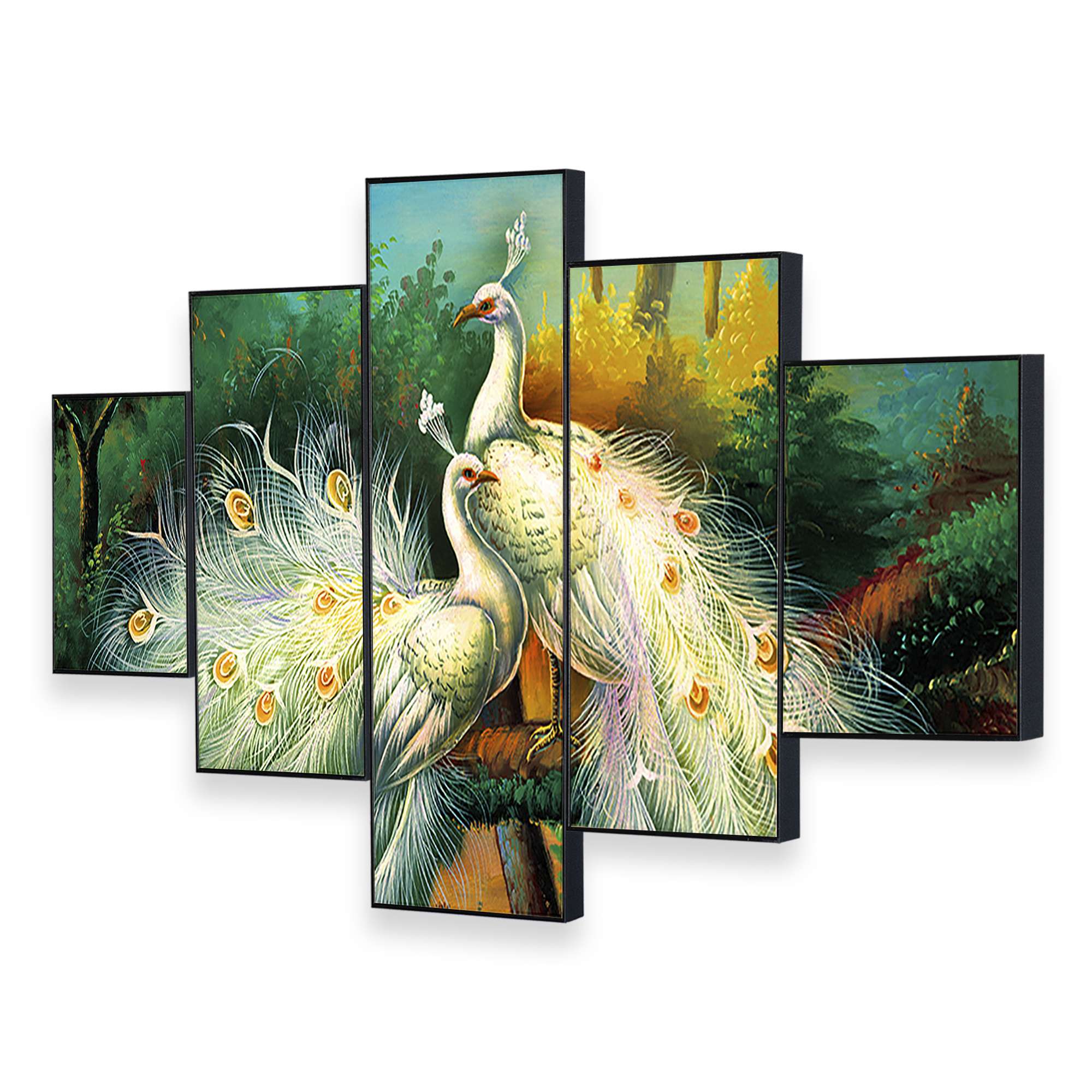 Set Of Five Framed Digital Wall Painting - Image 4